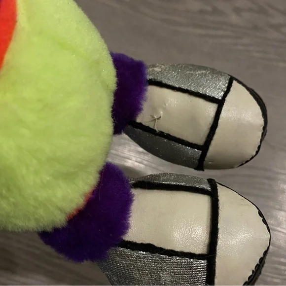 Vintage Great American Toy Co. Neon Green Alien UFO Bright Plush Stuffed Animal - Picture 7 of 14